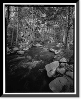 Historic Framed Print, Santa Ana River Hydroelectric System, Redlands vicinity, San Bernardino County, CA,  17-7/8" x 21-7/8"