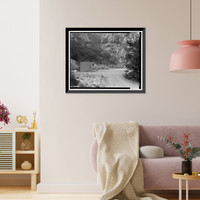 Historic Framed Print, Santa Ana River Hydroelectric System, Redlands vicinity, San Bernardino County, CA - 2,  17-7/8" x 21-7/8"