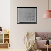 Historic Framed Print, Santa Ana River Hydroelectric System, Redlands vicinity, San Bernardino County, CA - 7,  17-7/8" x 21-7/8"