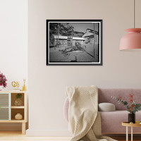 Historic Framed Print, Santa Ana River Hydroelectric System, Redlands vicinity, San Bernardino County, CA - 8,  17-7/8" x 21-7/8"