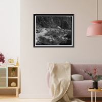 Historic Framed Print, Santa Ana River Hydroelectric System, Redlands vicinity, San Bernardino County, CA - 11,  17-7/8" x 21-7/8"