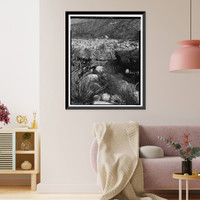 Historic Framed Print, Santa Ana River Hydroelectric System, Redlands vicinity, San Bernardino County, CA - 17,  17-7/8" x 21-7/8"