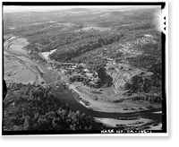 Parks Bar Bridge, Spanning Yuba River at State Highway 20, Smartville vicinity, Yuba County, CA, Antique Print