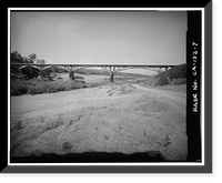 Parks Bar Bridge, Spanning Yuba River at State Highway 20, Smartville vicinity, Yuba County, CA - 7, Antique Print