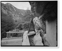 Historic Framed Print, Santa Ana River Hydroelectric System, Santa Ana River Diversion Dam, Redlands vicinity, San Bernardino County, CA - 5,  17-7/8" x 21-7/8"