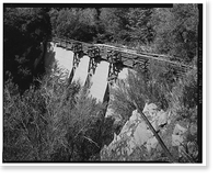 Historic Framed Print, Santa Ana River Hydroelectric System, Sandbox at Breakneck Creek, Redlands vicinity, San Bernardino County, CA,  17-7/8" x 21-7/8"