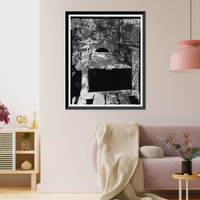 Santa Ana River Hydroelectric System, Sandbox at Breakneck Creek, Redlands vicinity, San Bernardino County, CA - 5, Antique Wall Art