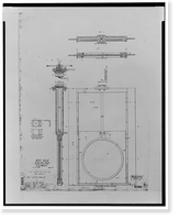 Historic Framed Print, Santa Ana River Hydroelectric System, SAR-1 Forebay & Penstock, Redlands vicinity, San Bernardino County, CA - 2,  17-7/8" x 21-7/8"