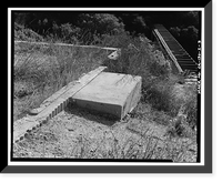 Historic Framed Print, Santa Ana River Hydroelectric System, SAR-1 Forebay & Penstock, Redlands vicinity, San Bernardino County, CA - 3,  17-7/8" x 21-7/8"