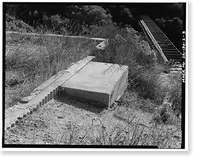 Historic Framed Print, Santa Ana River Hydroelectric System, SAR-1 Forebay & Penstock, Redlands vicinity, San Bernardino County, CA - 3,  17-7/8" x 21-7/8"