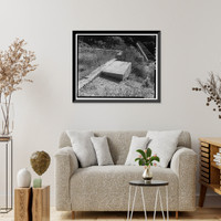 Historic Framed Print, Santa Ana River Hydroelectric System, SAR-1 Forebay & Penstock, Redlands vicinity, San Bernardino County, CA - 3,  17-7/8" x 21-7/8"