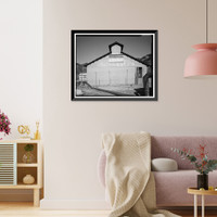 Historic Framed Print, Santa Ana River Hydroelectric System, SAR-1 Powerhouse, Redlands vicinity, San Bernardino County, CA - 3,  17-7/8" x 21-7/8"