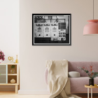 Historic Framed Print, Santa Ana River Hydroelectric System, SAR-1 Powerhouse, Redlands vicinity, San Bernardino County, CA - 19,  17-7/8" x 21-7/8"