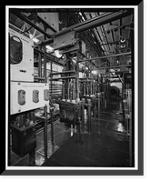 Historic Framed Print, Santa Ana River Hydroelectric System, SAR-1 Powerhouse, Redlands vicinity, San Bernardino County, CA - 22,  17-7/8" x 21-7/8"