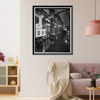 Historic Framed Print, Santa Ana River Hydroelectric System, SAR-1 Powerhouse, Redlands vicinity, San Bernardino County, CA - 22,  17-7/8" x 21-7/8"