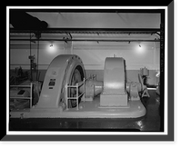Historic Framed Print, Santa Ana River Hydroelectric System, SAR-1 Powerhouse, Redlands vicinity, San Bernardino County, CA - 25,  17-7/8" x 21-7/8"