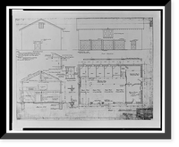 Historic Framed Print, Santa Ana River Hydroelectric System, SAR-1 Stable, Redlands vicinity, San Bernardino County, CA,  17-7/8" x 21-7/8"