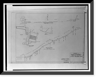 Historic Framed Print, Santa Ana River Hydroelectric System, SAR-2 Forebay & Penstock, Redlands vicinity, San Bernardino County, CA,  17-7/8" x 21-7/8"