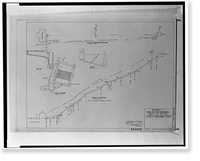 Historic Framed Print, Santa Ana River Hydroelectric System, SAR-2 Forebay & Penstock, Redlands vicinity, San Bernardino County, CA,  17-7/8" x 21-7/8"