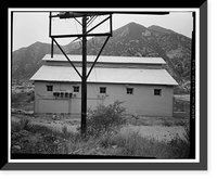 Historic Framed Print, Santa Ana River Hydroelectric System, SAR-2 Powerhouse, Redlands vicinity, San Bernardino County, CA - 6,  17-7/8" x 21-7/8"