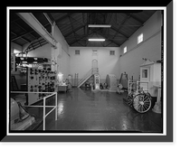 Historic Framed Print, Santa Ana River Hydroelectric System, SAR-2 Powerhouse, Redlands vicinity, San Bernardino County, CA - 7,  17-7/8" x 21-7/8"