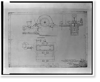 Historic Framed Print, Santa Ana River Hydroelectric System, SAR-2 Powerhouse, Redlands vicinity, San Bernardino County, CA - 7,  17-7/8" x 21-7/8"