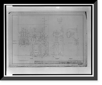 Historic Framed Print, Santa Ana River Hydroelectric System, SAR-2 Powerhouse, Redlands vicinity, San Bernardino County, CA - 14,  17-7/8" x 21-7/8"