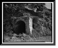 Santa Ana River Hydroelectric System, Abandoned Tunnel, Redlands vicinity, San Bernardino County, CA - 2, Historic Print