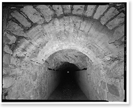 Santa Ana River Hydroelectric System, Abandoned Tunnel, Redlands vicinity, San Bernardino County, CA - 3, Historic Print