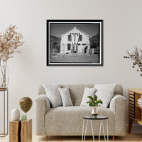Historic Framed Print, Santa Ana River Hydroelectric System, SAR-3 Powerhouse, San Bernardino National Forest, Redlands vicinity, San Bernardino County, CA,  17-7/8" x 21-7/8"