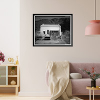 Historic Framed Print, Santa Ana River Hydroelectric System, SAR-3 Powerhouse, San Bernardino National Forest, Redlands vicinity, San Bernardino County, CA - 2,  17-7/8" x 21-7/8"