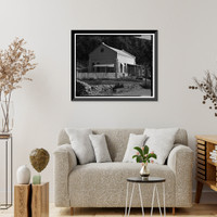 Historic Framed Print, Santa Ana River Hydroelectric System, SAR-3 Powerhouse, San Bernardino National Forest, Redlands vicinity, San Bernardino County, CA - 3,  17-7/8" x 21-7/8"