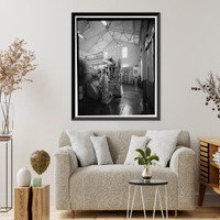 Historic Framed Print, Santa Ana River Hydroelectric System, SAR-3 Powerhouse, San Bernardino National Forest, Redlands vicinity, San Bernardino County, CA - 6,  17-7/8" x 21-7/8"