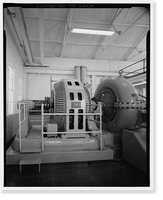 Historic Framed Print, Santa Ana River Hydroelectric System, SAR-3 Powerhouse, San Bernardino National Forest, Redlands vicinity, San Bernardino County, CA - 7,  17-7/8" x 21-7/8"