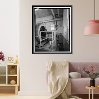 Historic Framed Print, Santa Ana River Hydroelectric System, SAR-3 Powerhouse, San Bernardino National Forest, Redlands vicinity, San Bernardino County, CA - 9,  17-7/8" x 21-7/8"