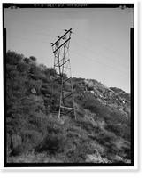 Santa Ana River Hydroelectric System, Transmission Lines, Redlands vicinity, San Bernardino County, CA - 2, Vintage Wall Art