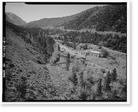 Bishop Creek Hydroelectric System, Plant 2, Bishop Creek, Bishop vicinity, Inyo County, CA, Vintage Wall Art