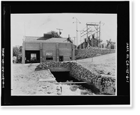 Bishop Creek Hydroelectric System, Plant 6, Bishop Creek, Bishop vicinity, Inyo County, CA, Vintage Poster