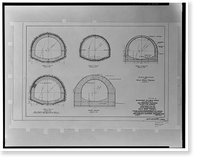 Historic Framed Print, Mile Rock Tunnel, Under Forty-eighth Avenue from Cabrillo Street to, San Francisco, San Francisco County, CA - 2,  17-7/8" x 21-7/8"
