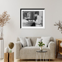 Historic Framed Print, Assay Office: Counting Money,  17-7/8" x 21-7/8"