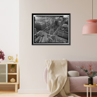 Historic Framed Print, Farragut Square, Washington, District of Columbia, DC,  17-7/8" x 21-7/8"