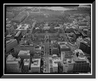 Historic Framed Print, White House Grounds & Ellipse, Washington, District of Columbia, DC,  17-7/8" x 21-7/8"