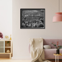 Historic Framed Print, White House Grounds & Ellipse, Washington, District of Columbia, DC,  17-7/8" x 21-7/8"