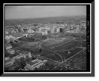Historic Framed Print, White House Grounds & Ellipse, Washington, District of Columbia, DC - 8,  17-7/8" x 21-7/8"