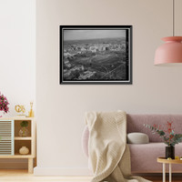 Historic Framed Print, White House Grounds & Ellipse, Washington, District of Columbia, DC - 8,  17-7/8" x 21-7/8"