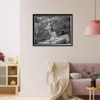 Historic Framed Print, White House Grounds & Ellipse, Washington, District of Columbia, DC - 10,  17-7/8" x 21-7/8"