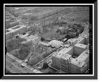 Historic Framed Print, White House Grounds & Ellipse, Washington, District of Columbia, DC - 11,  17-7/8" x 21-7/8"