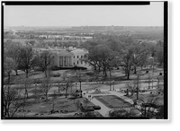 White House Grounds & Ellipse, Washington, District of Columbia, DC - 12, Antique Print