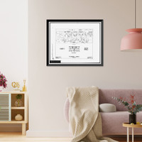 Historic Framed Print, Techwood Homes (Public Housing), Bounded by North Avenue, Parker Street, William St, Atlanta, Fulton County, GA - 2,  17-7/8" x 21-7/8"
