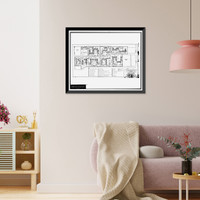 Historic Framed Print, Techwood Homes (Public Housing), Bounded by North Avenue, Parker Street, William St, Atlanta, Fulton County, GA - 9,  17-7/8" x 21-7/8"